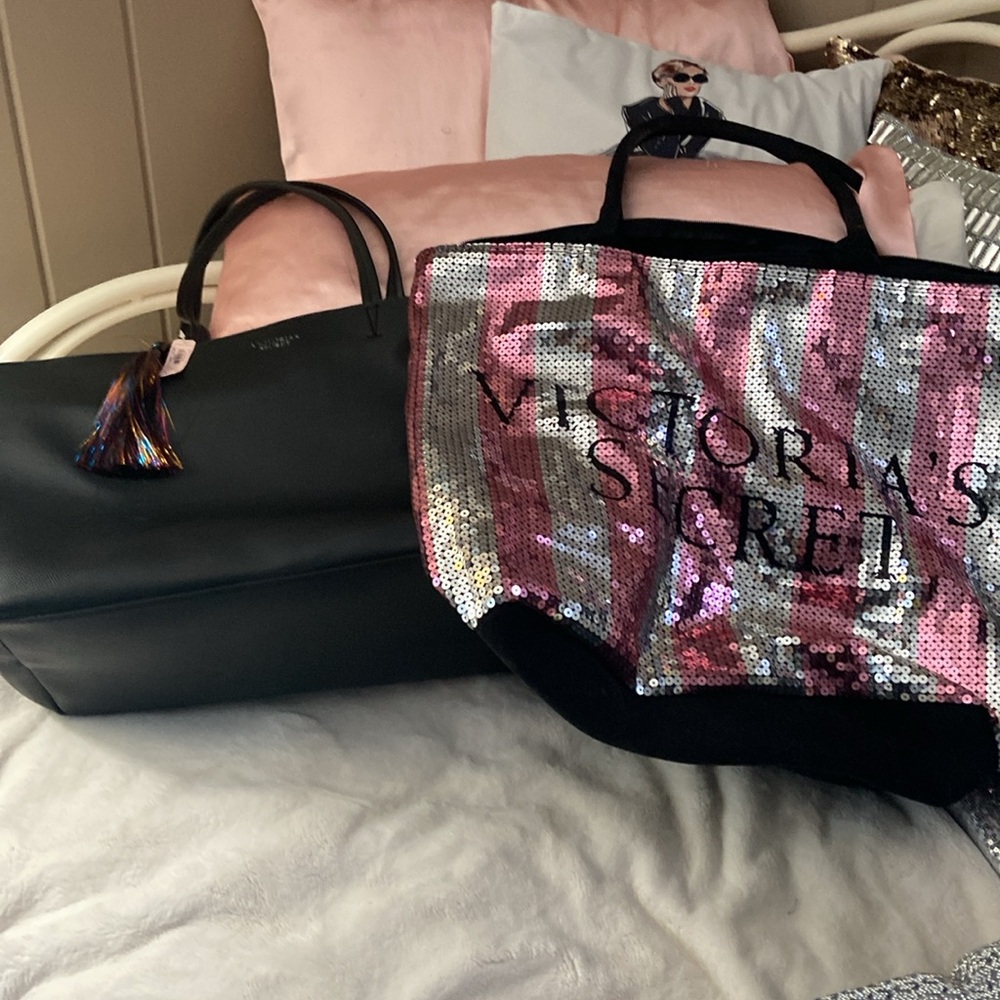 Two Victoria’s Secret Large Tote Bags.
